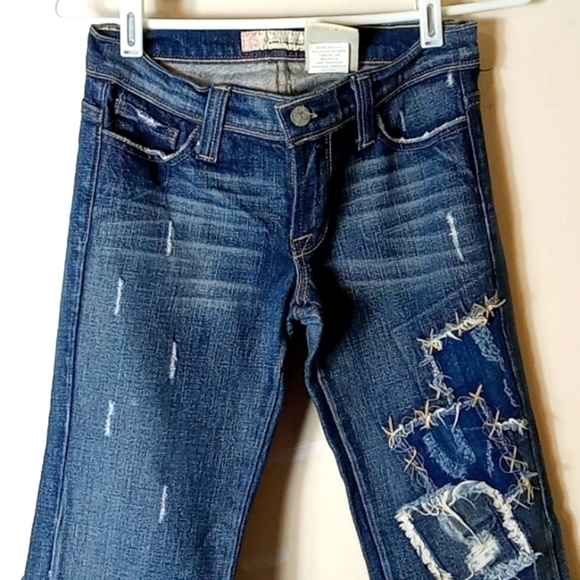 KanCan Denim - VINTAGE💥 KANCAN JEANS - WOMAN'S DISTRESSED MED BL